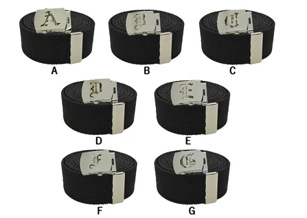 Old English Initial Buckle & Belt