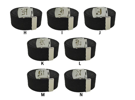 Old English Initial Buckle & Belt