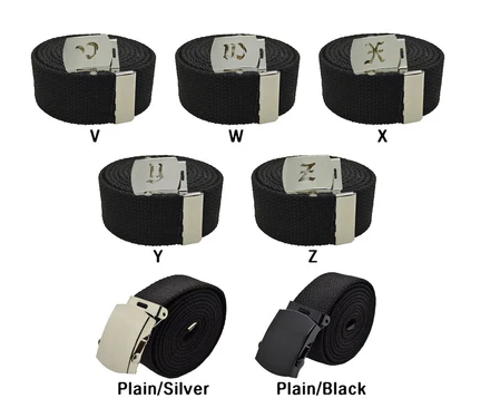 Old English Initial Buckle & Belt