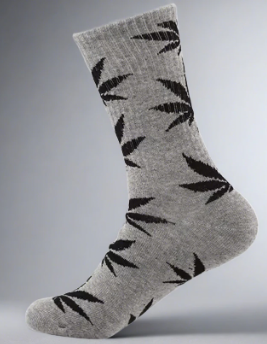 Marijuana Leaf Crew Socks -2 Pair