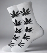 Marijuana Leaf Crew Socks -2 Pair