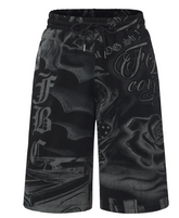 FB County Tatted Up Baggy Fleece Shorts - Black