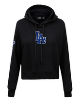 Pro Standard MLB LOS ANGELES DODGERS CLASSIC WOMEN'S CROPPED PULLOVER HOODIE