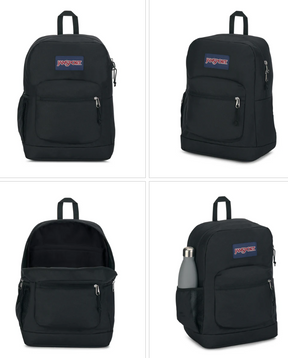 Jansport | Cross Town Plus Backpack (Black - One Size)