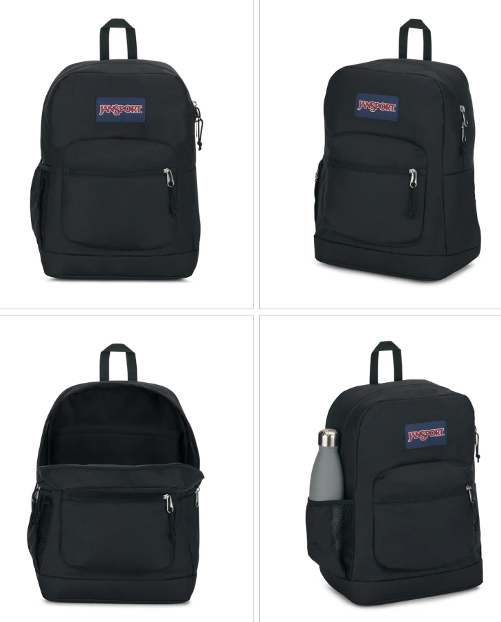 Jansport | Cross Town Plus Backpack (Black - One Size)