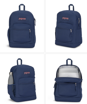 Jansport | Cross Town Plus Backpack (Navy - One Size)