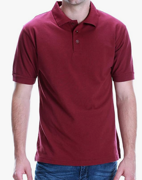 All Brand Men's Polo Shirt - Short Sleeve Regular Fit Classic Pique Solid Casual 3 Button Collared Top