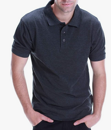 All Brand Men's Polo Shirt - Short Sleeve Regular Fit Classic Pique Solid Casual 3 Button Collared Top