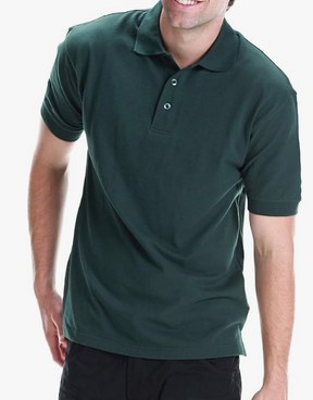 All Brand Men's Polo Shirt - Short Sleeve Regular Fit Classic Pique Solid Casual 3 Button Collared Top