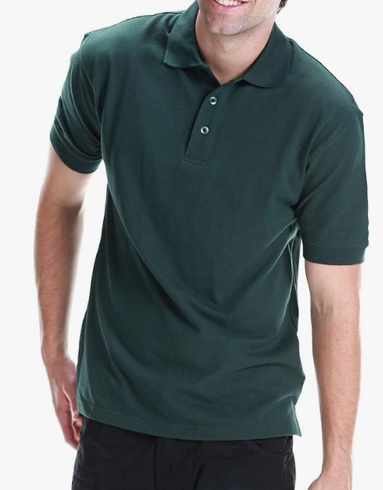 All Brand Men's Polo Shirt - Short Sleeve Regular Fit Classic Pique Solid Casual 3 Button Collared Top