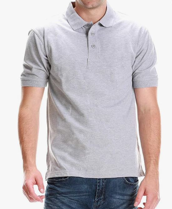 All Brand Men's Polo Shirt - Short Sleeve Regular Fit Classic Pique Solid Casual 3 Button Collared Top