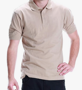 All Brand Men's Polo Shirt - Short Sleeve Regular Fit Classic Pique Solid Casual 3 Button Collared Top