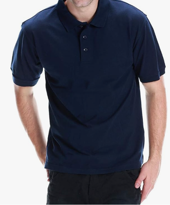 All Brand Men's Polo Shirt - Short Sleeve Regular Fit Classic Pique Solid Casual 3 Button Collared Top
