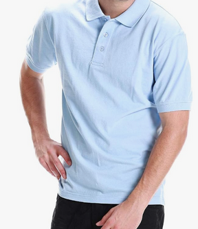 All Brand Men's Polo Shirt - Short Sleeve Regular Fit Classic Pique Solid Casual 3 Button Collared Top