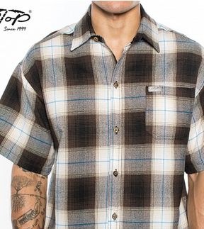 Cal Top 2000 Short Sleeve Plaid Shirt