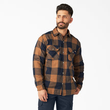 Dickies Water Repellent Fleece-Lined Flannel Shirt Jacket TJ210