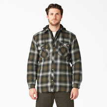 Dickies Water Repellent Flannel Hooded Shirt Jacket TJ211