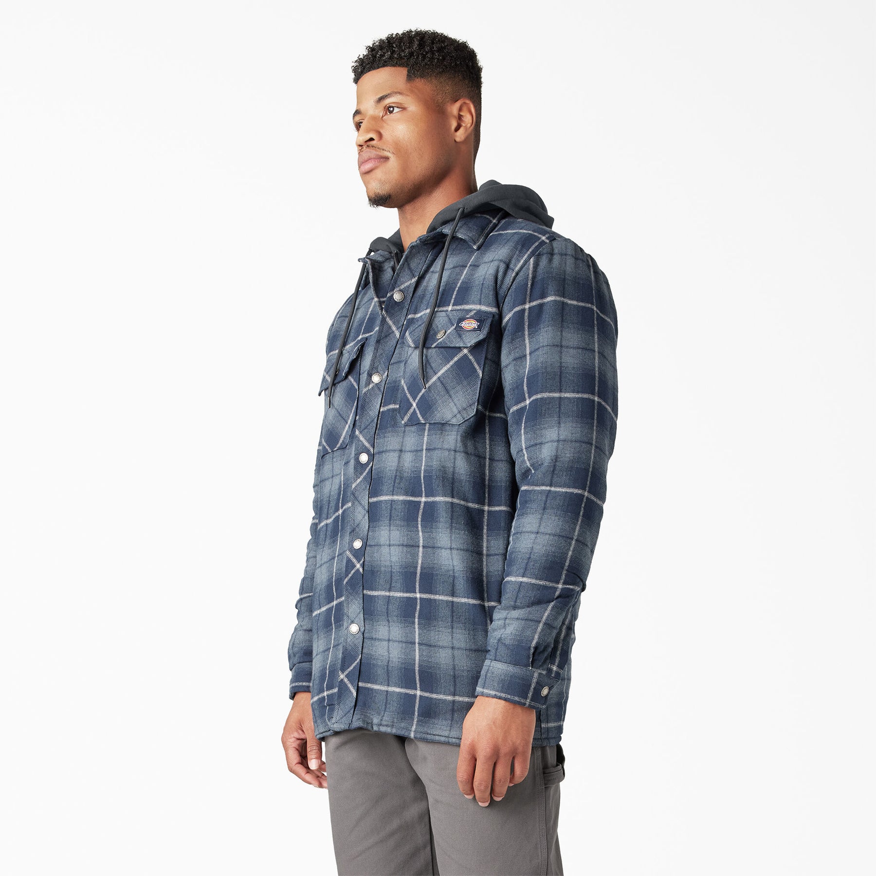 Dickies Water Repellent Flannel Hooded Shirt Jacket TJ211