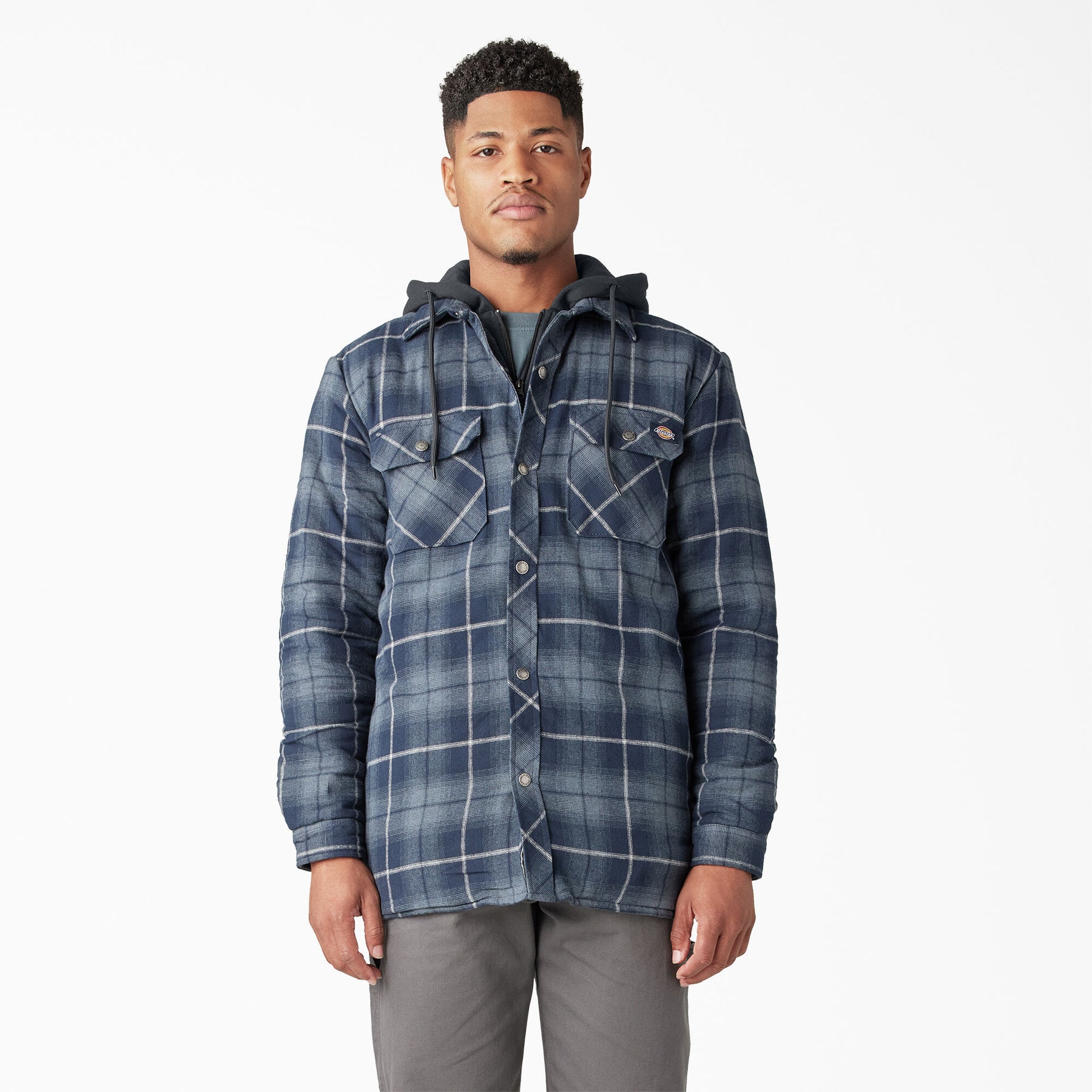 Dickies Water Repellent Flannel Hooded Shirt Jacket TJ211