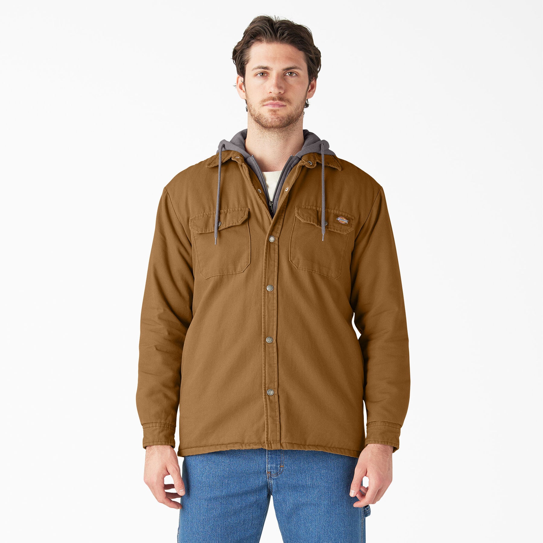 Dickies Water Repellent Duck Hooded Shirt Jacket TJ213