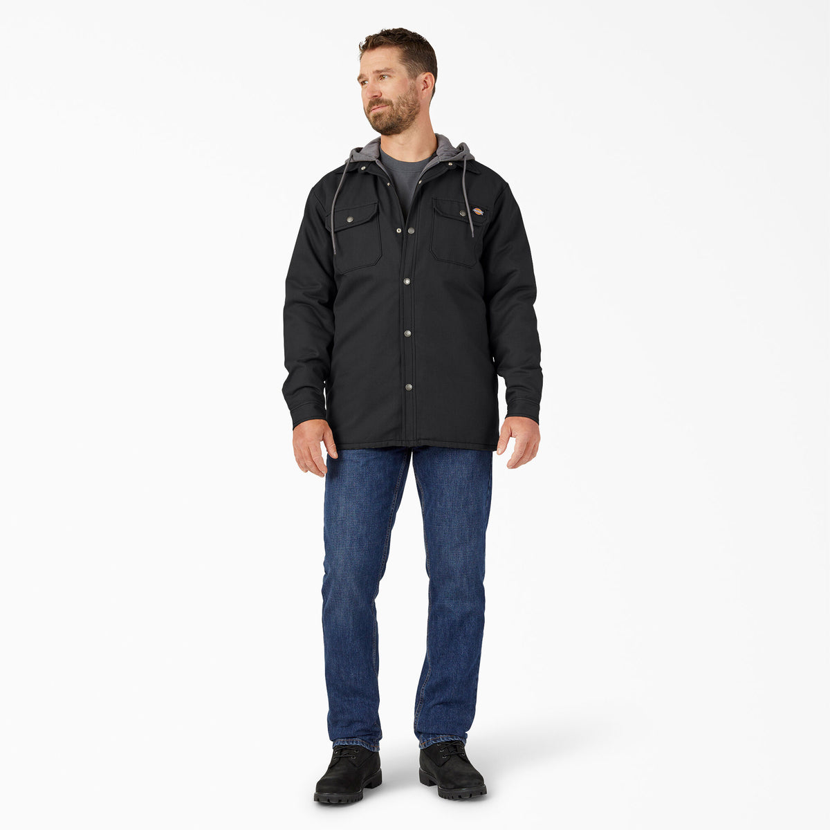 Dickies Water Repellent Duck Hooded Shirt Jacket TJ213