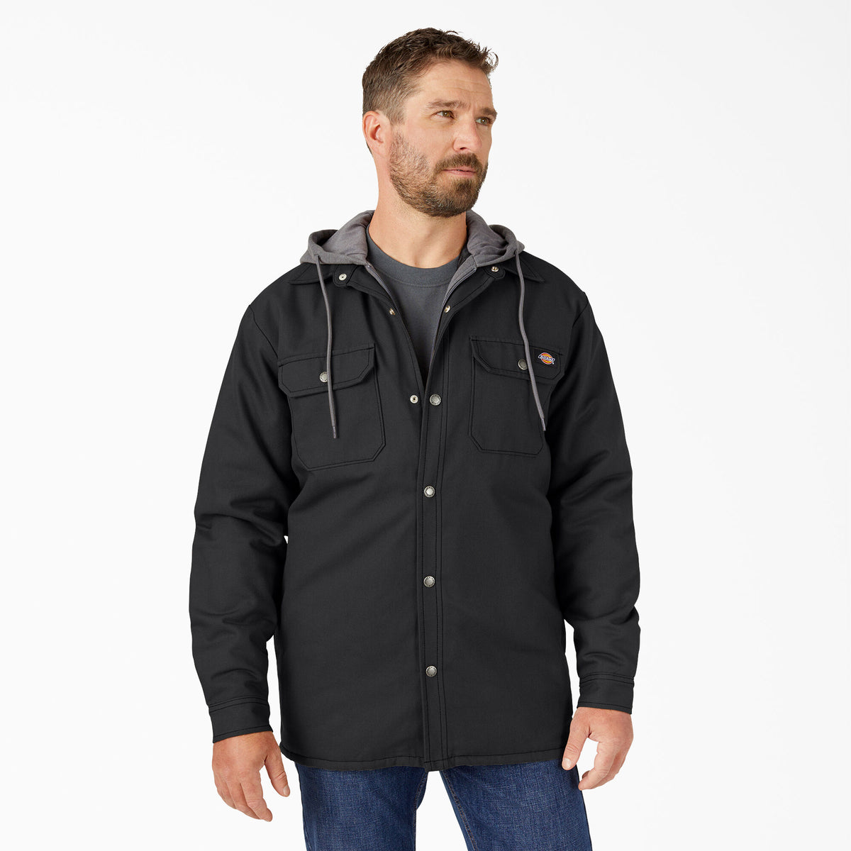 Dickies Water Repellent Duck Hooded Shirt Jacket TJ213