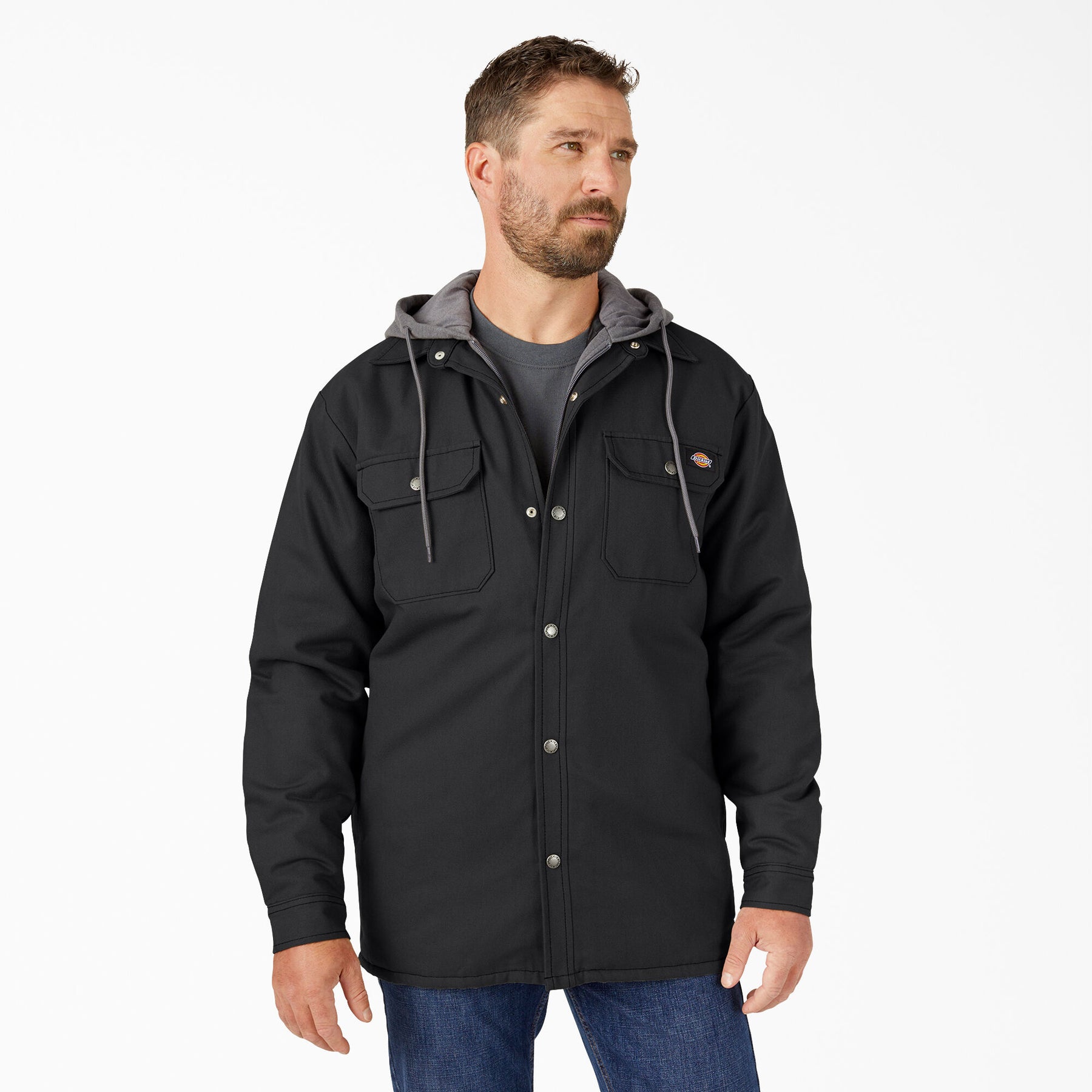 Dickies Water Repellent Duck Hooded Shirt Jacket TJ213