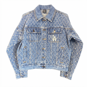 Los Angeles Dodgers Women's  Denim Embellished Jacket