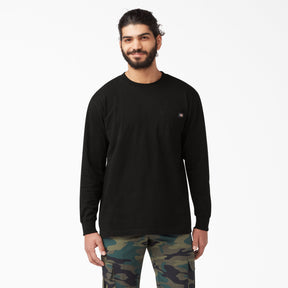 Dickies Heavyweight Long Sleeve Pocket T-Shirt Black WL450