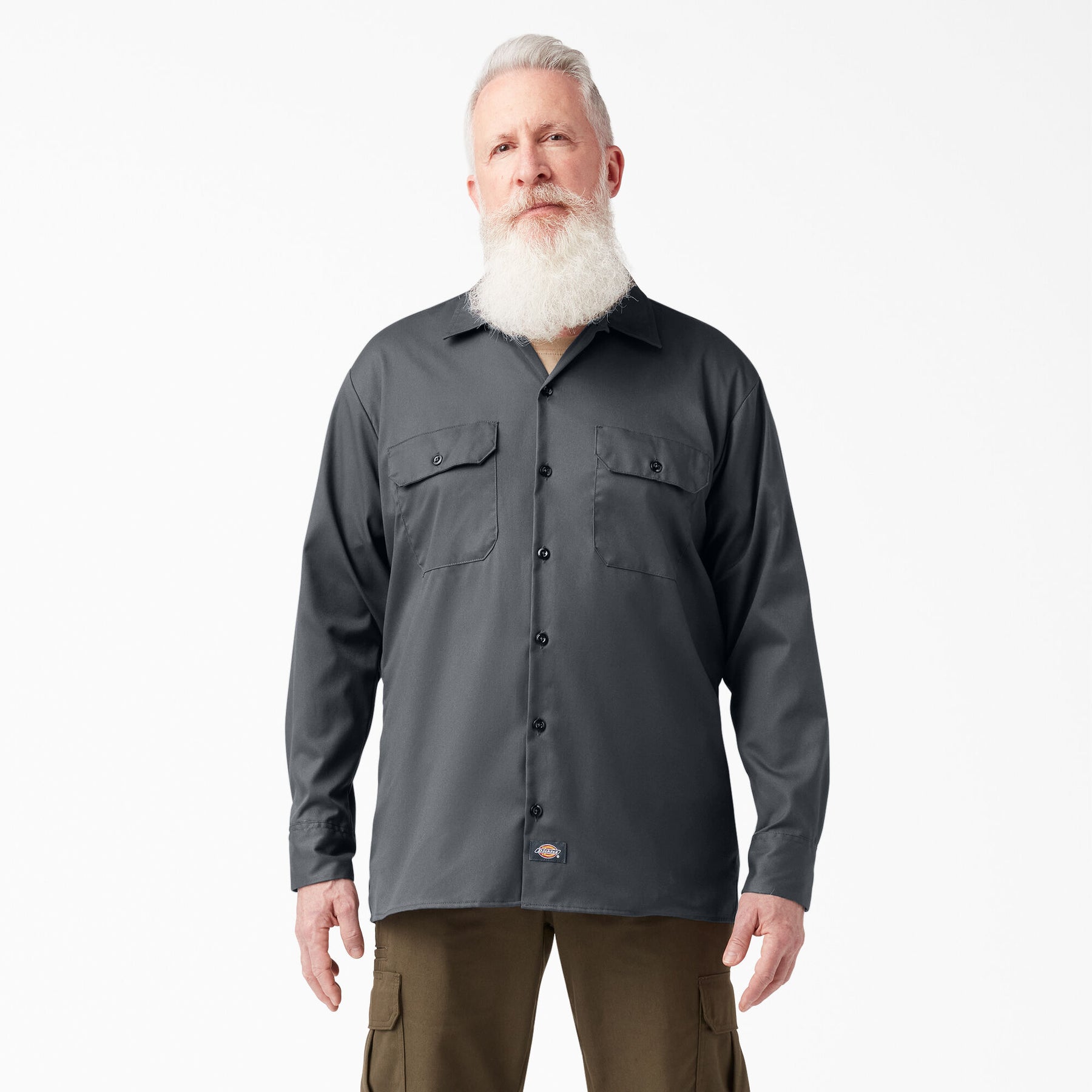 Dickies FLEX Relaxed Fit Long Sleeve Work Shirt WL675