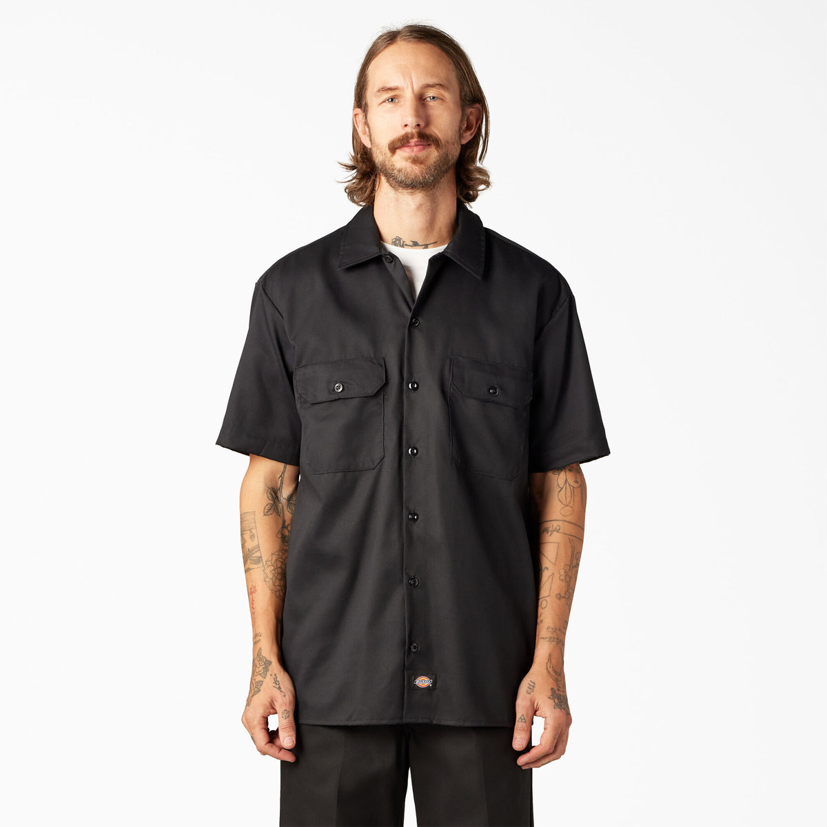 Dickies FLEX Relaxed Fit Short Sleeve Work Shirt WS675