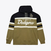 Mitchell & Ness Men's Blk/Green Dodgers Head Coach Fleece Pullover Hoodie