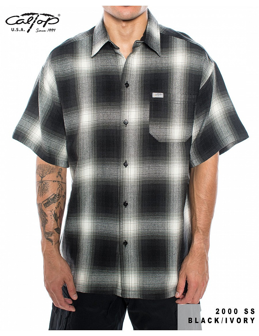 Cal Top 2000 S/S Plaid Shirt