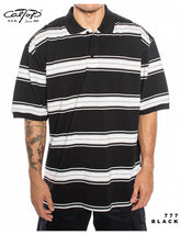 Cal Top Stripe Pique Polo