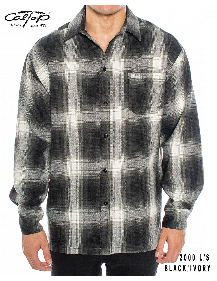 Cal Top 2000 L/S Plaid Shirt