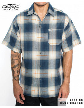 Cal Top 2000 S/S Plaid Shirt