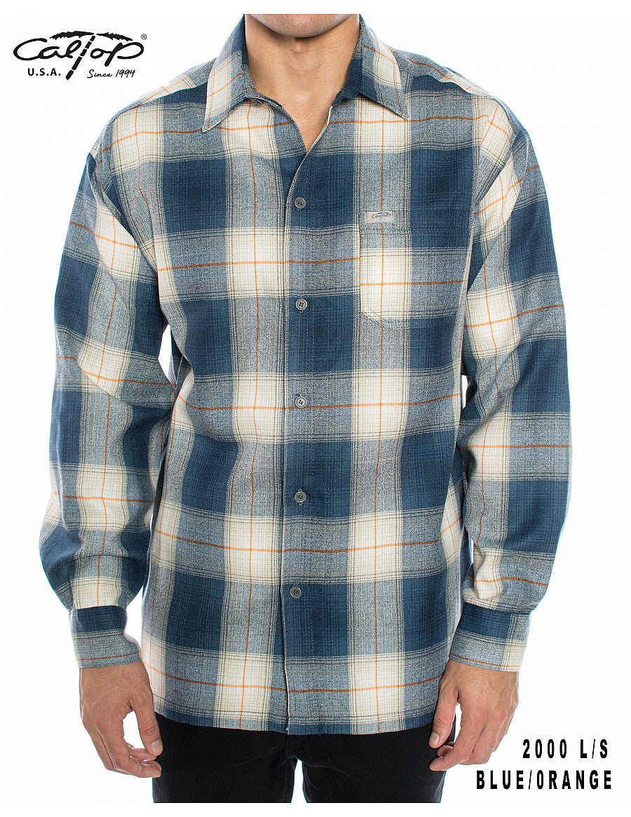 Cal Top 2000 L/S Plaid Shirt