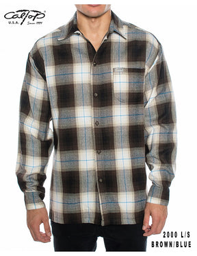 Cal Top 2000 L/S Plaid Shirt