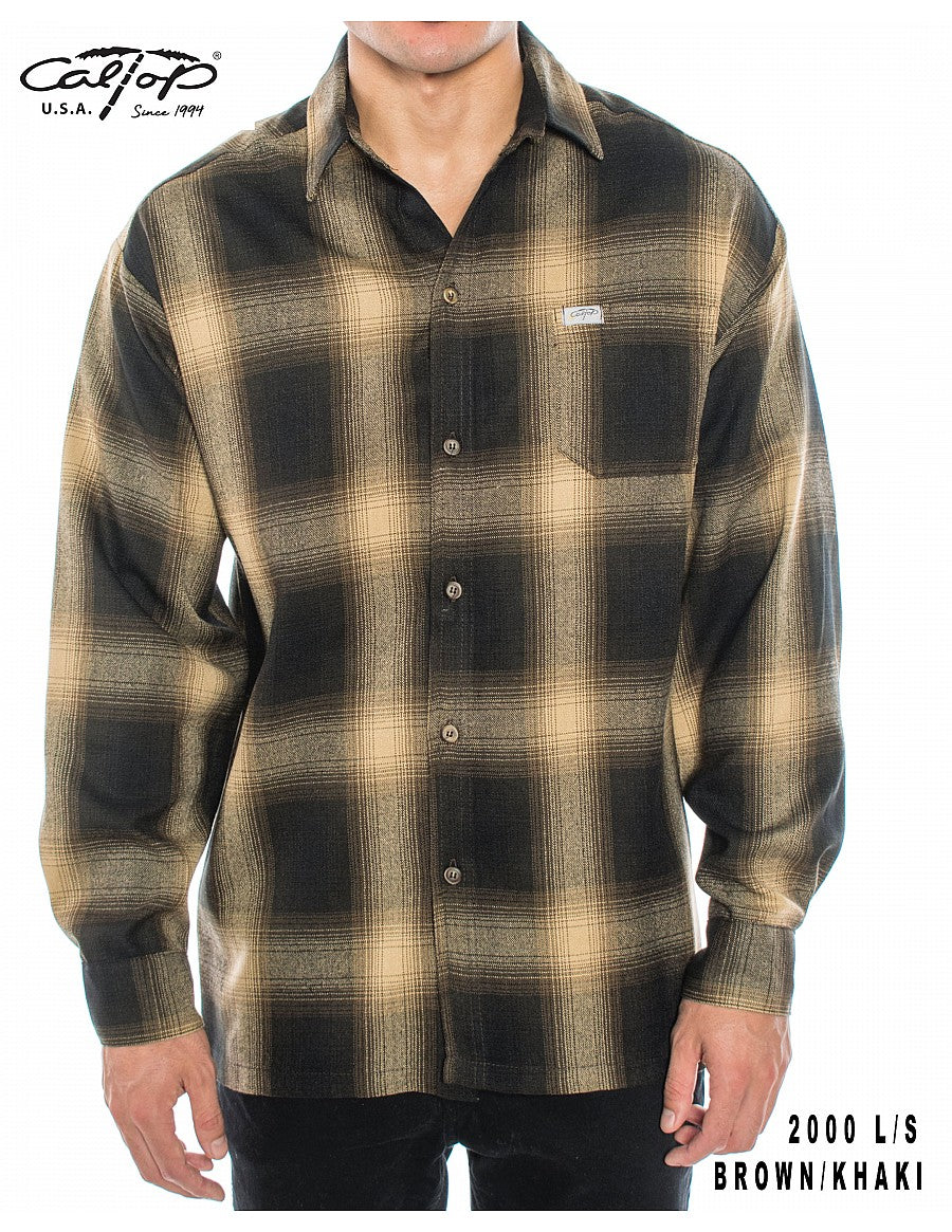 Cal Top 2000 L/S Plaid Shirt