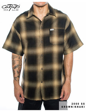 Cal Top 2000 S/S Plaid Shirt