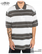 Cal Top Pique Stripe Polo
