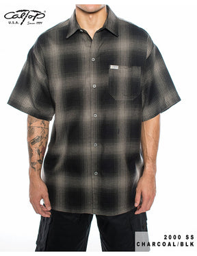 Cal Top 2000 S/S Plaid Shirt