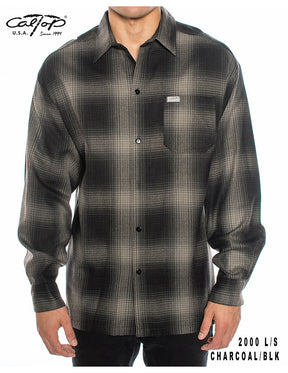 Cal Top 2000 L/S Plaid Shirt