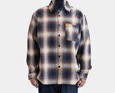FB County Long Sleeve Checker Flannel Shirt Black / Tan