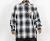 FB County Long Sleeve Checker Flannel Shirt Black / White