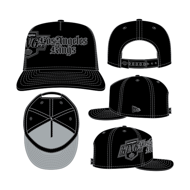 Los Angeles Kings Black/Black Snapback 60934973