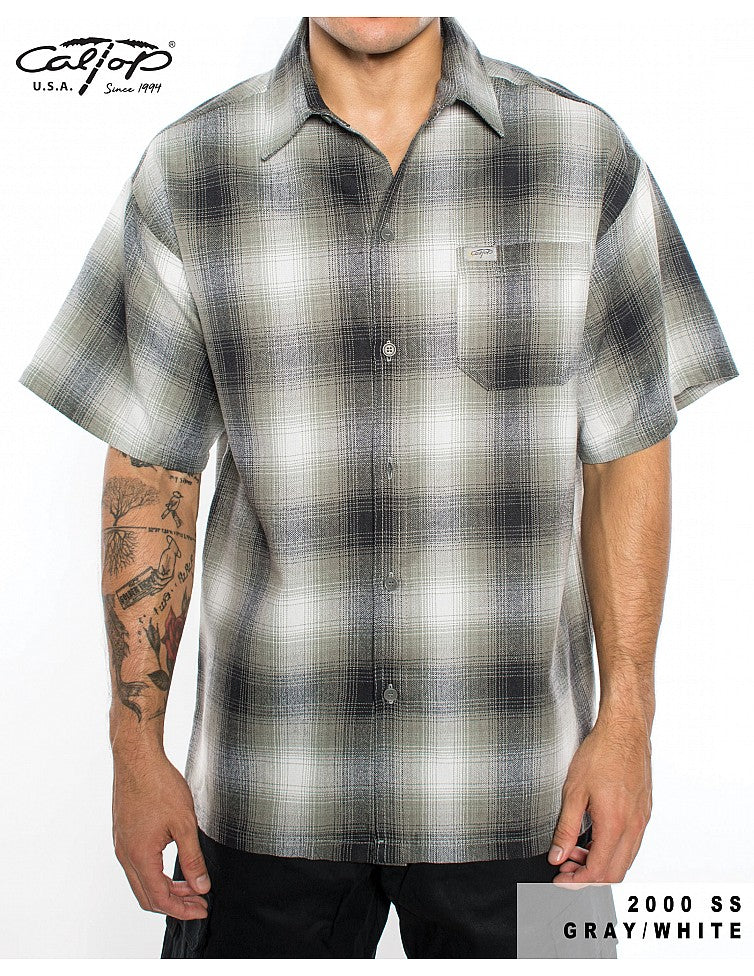 Cal Top 2000 S/S Plaid Shirt