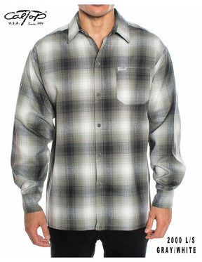 Cal Top 2000 L/S Plaid Shirt