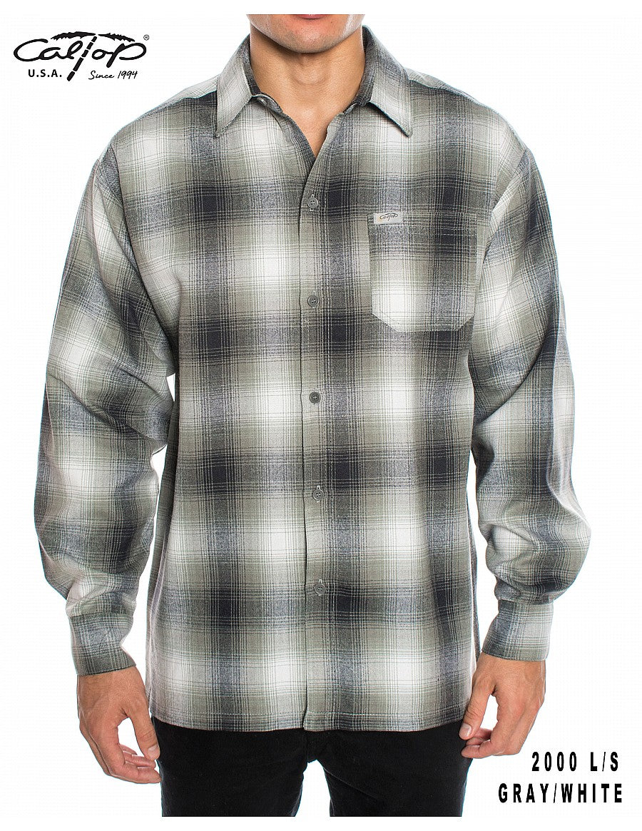 Cal Top 2000 L/S Plaid Shirt