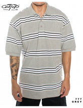 Cal Top Stripe Pique Polo